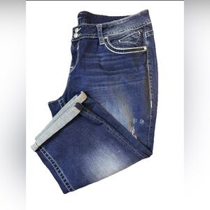 Y2K Vigoss “The Chelsea” Capri Denim Jeans Women’s Size 24 Plus Size